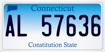 CT license plate AL57636