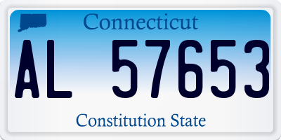 CT license plate AL57653