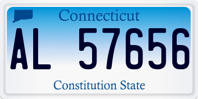 CT license plate AL57656