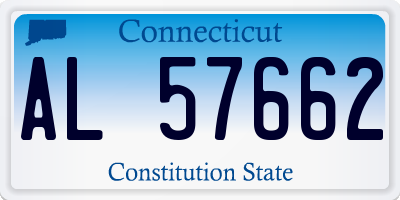 CT license plate AL57662