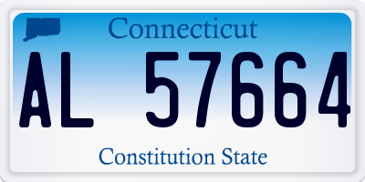 CT license plate AL57664