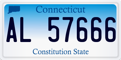 CT license plate AL57666