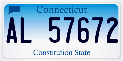 CT license plate AL57672