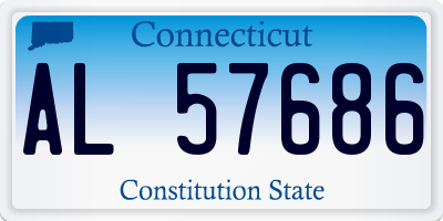 CT license plate AL57686