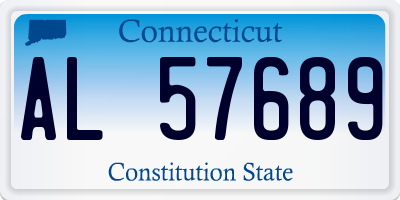 CT license plate AL57689