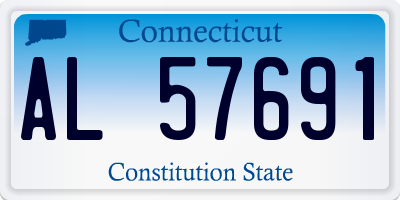 CT license plate AL57691