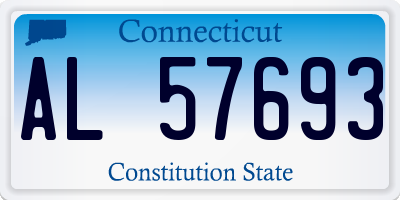 CT license plate AL57693