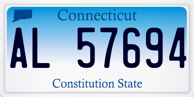 CT license plate AL57694