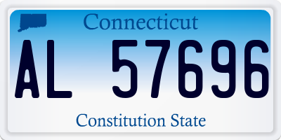 CT license plate AL57696