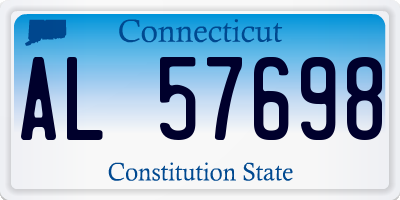 CT license plate AL57698