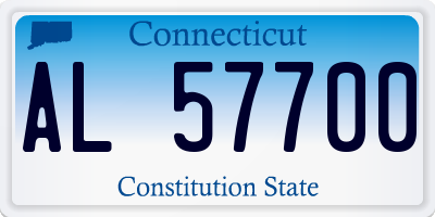 CT license plate AL57700