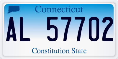 CT license plate AL57702