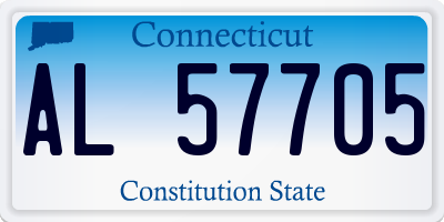 CT license plate AL57705