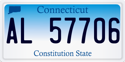 CT license plate AL57706