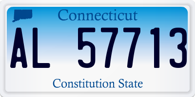 CT license plate AL57713