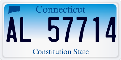 CT license plate AL57714
