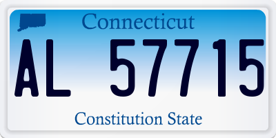 CT license plate AL57715