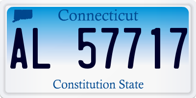 CT license plate AL57717