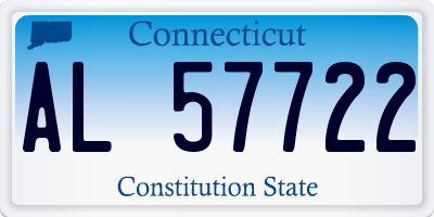 CT license plate AL57722