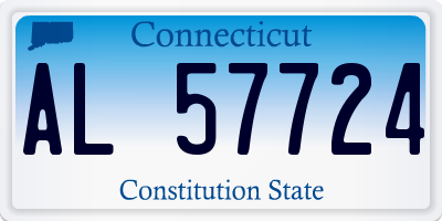 CT license plate AL57724