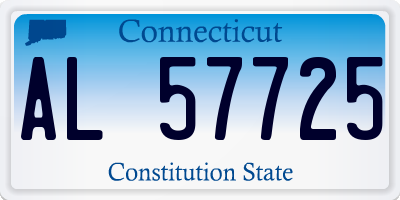 CT license plate AL57725