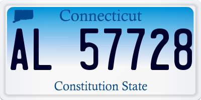 CT license plate AL57728