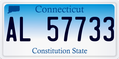 CT license plate AL57733