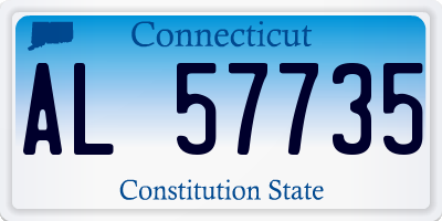 CT license plate AL57735