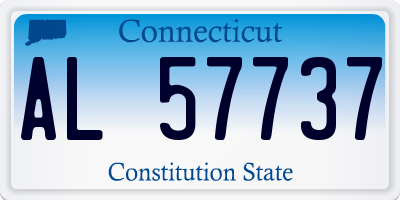 CT license plate AL57737