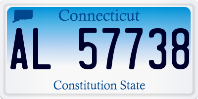 CT license plate AL57738