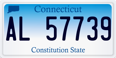 CT license plate AL57739