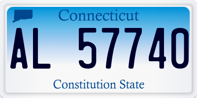 CT license plate AL57740