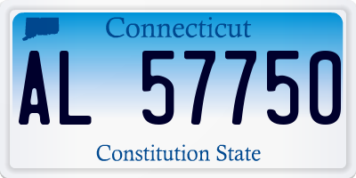 CT license plate AL57750