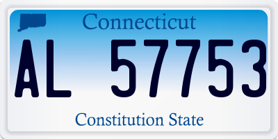 CT license plate AL57753
