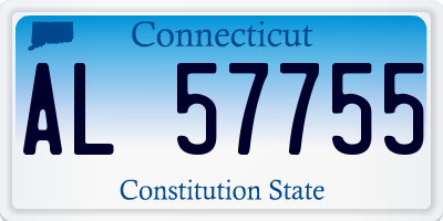 CT license plate AL57755