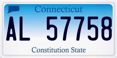 CT license plate AL57758