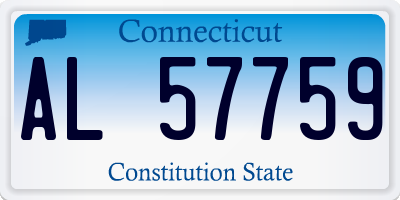 CT license plate AL57759