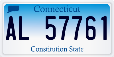 CT license plate AL57761