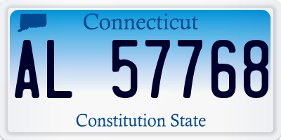 CT license plate AL57768