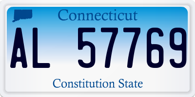 CT license plate AL57769