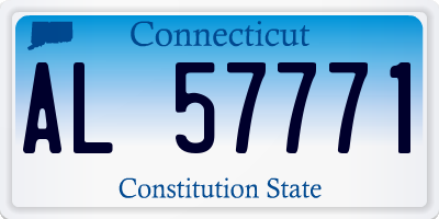 CT license plate AL57771