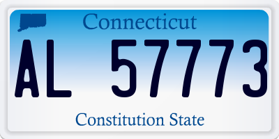 CT license plate AL57773