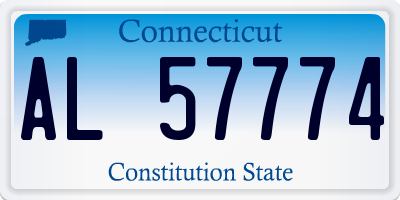 CT license plate AL57774