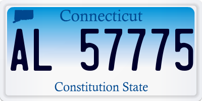 CT license plate AL57775