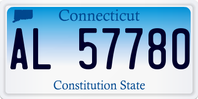 CT license plate AL57780