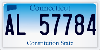 CT license plate AL57784
