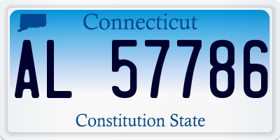 CT license plate AL57786