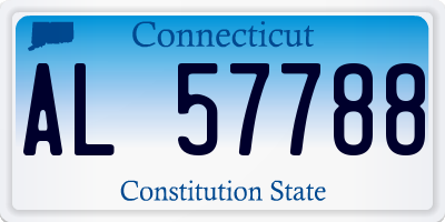 CT license plate AL57788