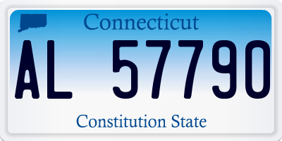 CT license plate AL57790