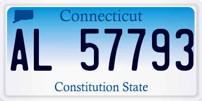 CT license plate AL57793